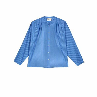 Camisa de rayas con cuello redondo, COLE LEON & HARPER
