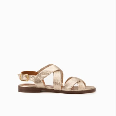 Sandale cuir pailleté FARAH MAISON TOUFET