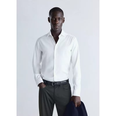 Chemise slim-fit coton comfort stretch non-iron MANGO MAN