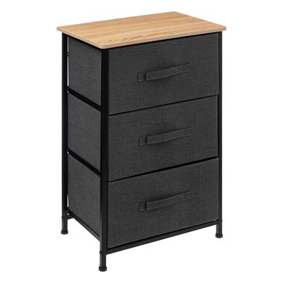 Rangement 3 tiroirs foncé TISSA 5FIVE SIMPLY SMART