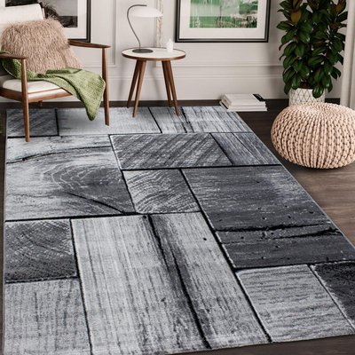 Tapis de couloir tissé motif géométrique PLONO UN AMOUR DE TAPIS