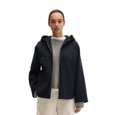 Veste à capuche en laine relaxed en double face de haute qualité MARC O'POLO