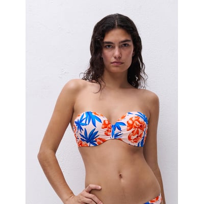 Haut de maillot de bain bandeau coques bretelles amovibles SAUVAGE CHANTELLE