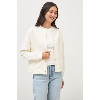 Veste droite manches longues tweed BONOBO