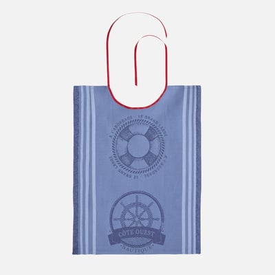 Bavoir jacquard en coton NAUTIQUE COUCKE