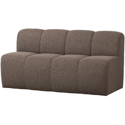 Banc de salle a manger avec dossier en bouclé L164 MOJO WOOOD