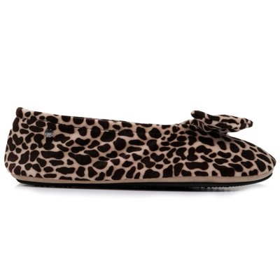 Chaussons Ballerines ultra confortable, détail grand nœud ISOTONER