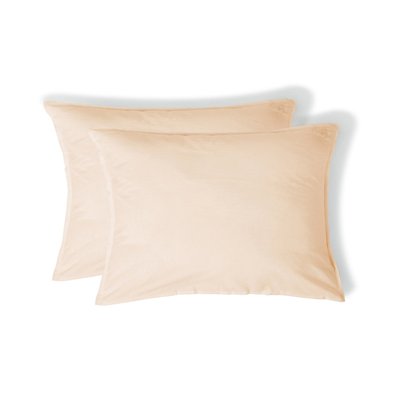 Taie d'oreiller brodée (x2) coton lavé LUNA FEBRONIE