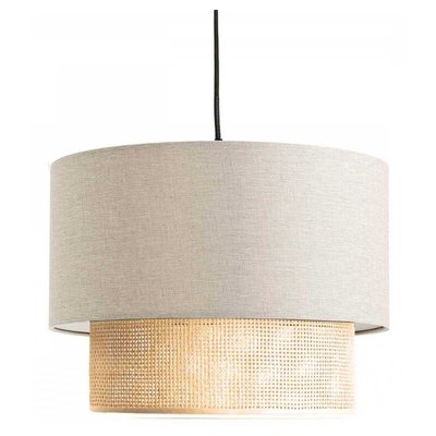 Suspension en tissu effet lin Nature HANAH HOME