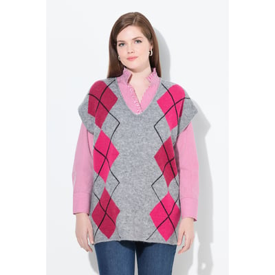 Pull sans manches, motif losanges ULLA POPKEN