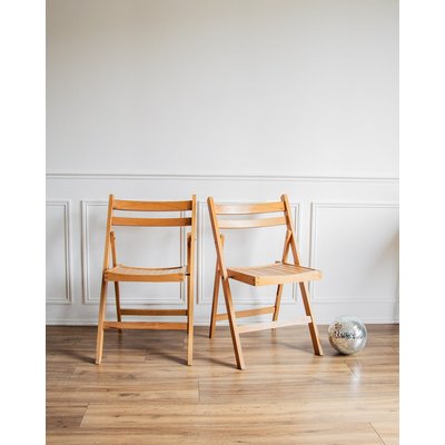 Lot de 4 chaises pliantes Alma N°201 - Bon état DEBONGOUT