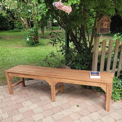 Banc en teck massif Melbourne 180 cm (sans dossier) TECK ATTITUDE