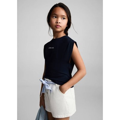 Short en jean nœud MANGO KIDS