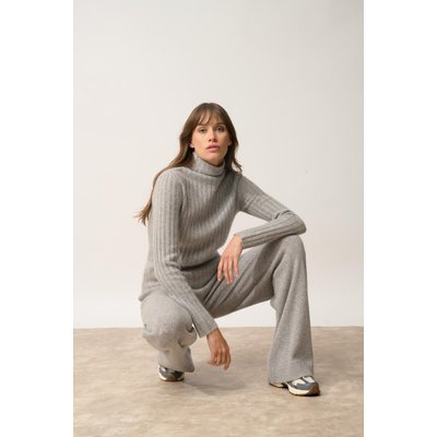 Pull Col Montant 4 Fils Nuage Chiné Sunneva JUST CASHMERE