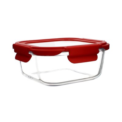 Boîte hermétique carré en verre 500ml, CRISTAL MENASTYL