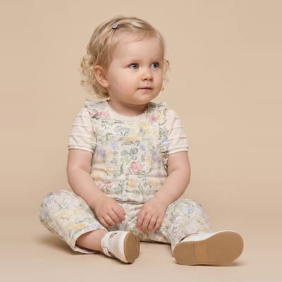 Salopette longue imprimée en coton BIO GOTS BOUT'CHOU