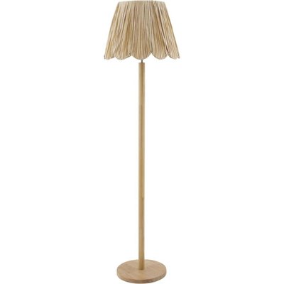 Lampadaire en bois et corde style naturel ambiance chaleureuse RECOLLECTION