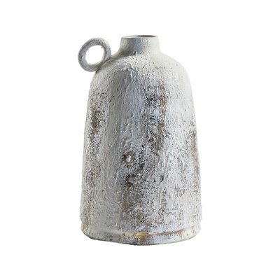 28cm Whitewash Stone Vase SO'HOME