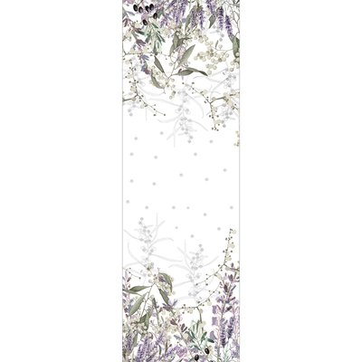 Chemin de table métis lin & coton lavé PARFUM DE LAVANDE GARNIER-THIEBAUT