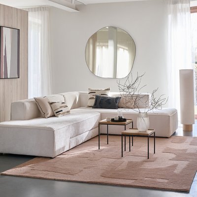 Ginosa Corner Sofa Bed in Textured Velvet LA REDOUTE INTERIEURS