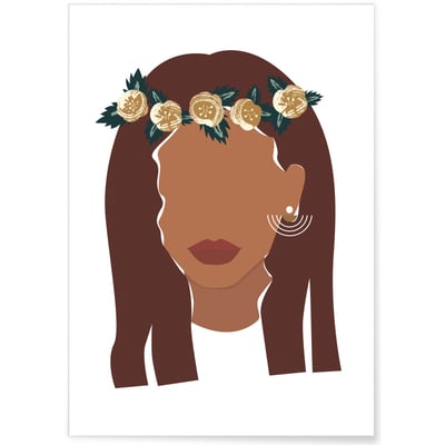 Affiche Visage Femme 2 L'AFFICHERIE