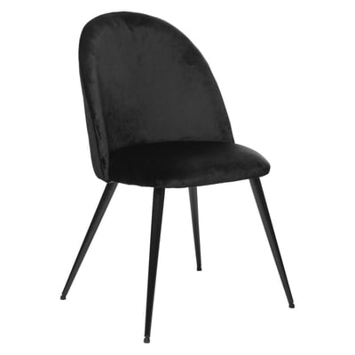 Chaise en velours piètement métal SLANO ATMOSPHERA