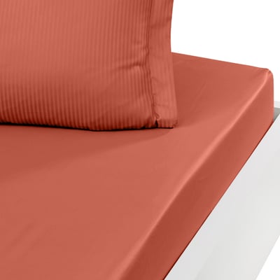 Drap housse uni satin de coton bonnet 30 cm VERSALUXE SENSEI MAISON