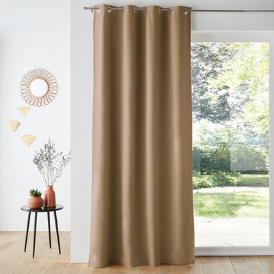 Taima Linen/Cotton Single Lined Curtain with Eyelets LA REDOUTE INTERIEURS