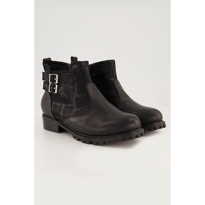 Bottines en cuir, empiècements élastiques ULLA POPKEN