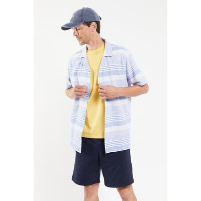 Chemise manches courtes en coton et lin HERITAGE ARMOR-LUX