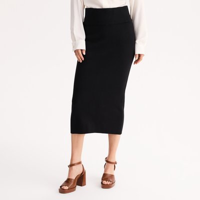 Knitted Pull-On Skirt ANNE WEYBURN