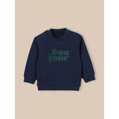 Sweat "bonjour" en coton biologique CYRILLUS