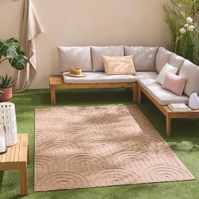 Tapis interieur exterieur à motif graphique SANTORINI NAZAR RUGS