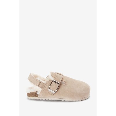 Chaussons En Cuir Avec Semelle Liège Style Mule NEXT