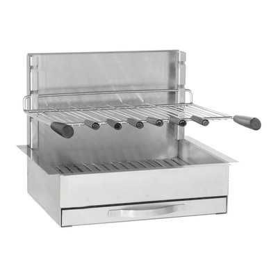 Barbecue charbon 961.56 inox encastrable 56 cm FORGE ADOUR