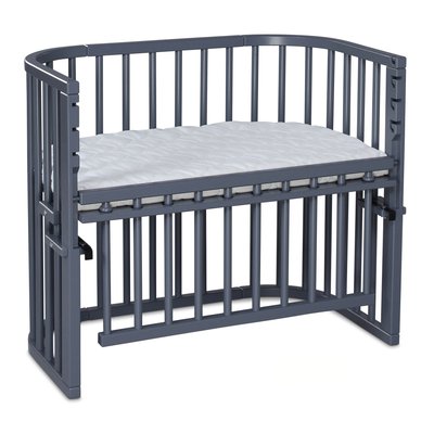 Grand Lit berceau Cododo Gris avec matelas - Maxi Comfort + BABYBAY