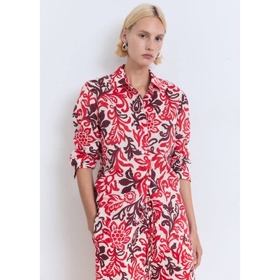 Chemise coton imprimée MANGO