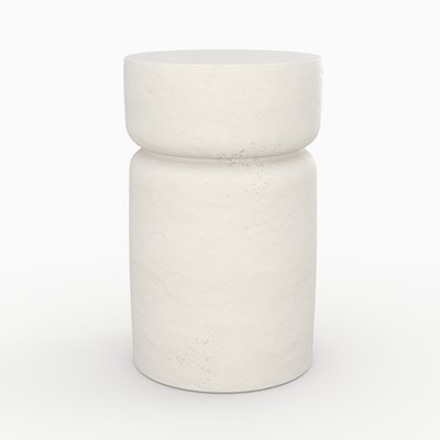 Table d'appoint ronde en béton D30 cm - TAHITI RENDEZ-VOUS DÉCO