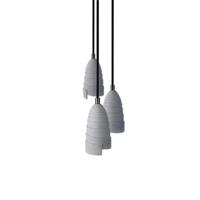 Lot de 3 suspensions béton - FLANELLE TRIPLE GONE'S