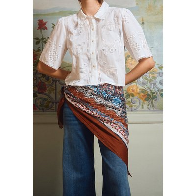 Large foulard en coton, imprimé LILI SIDONIO