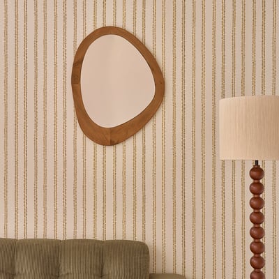 Miroir organique en teck massif 75x60 cm  ADELE BERAH GETAH