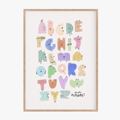 Bubble Letters, Affiche seule 30cm x 40cm COTTON BIRD