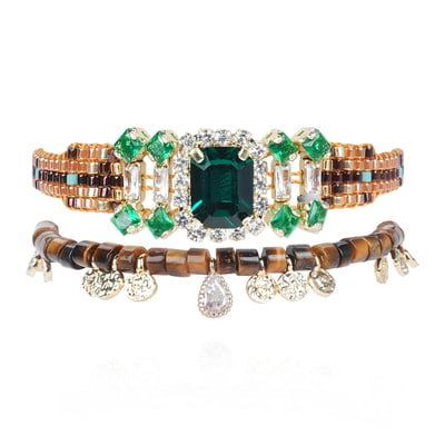 Bracelet double perles et pampilles DILI HIPANEMA