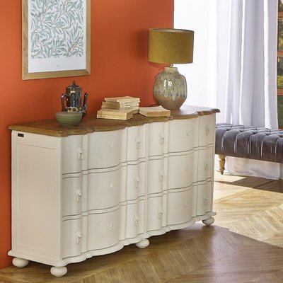 Commode 6 tiroirs plateau en chêne GOODMOON ROBIN DES BOIS