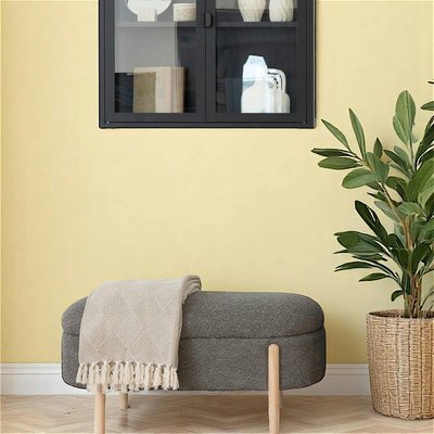 Banc coffre marron avec pieds en bois blond BRUGES PIER IMPORT