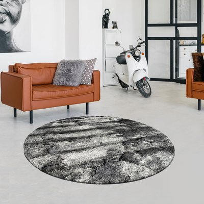 Tapis shaggy fait main motif uni SG FIN UN AMOUR DE TAPIS