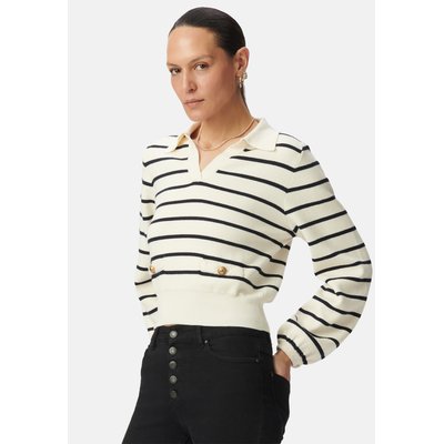 Pull marinière tricot col polo IKKS