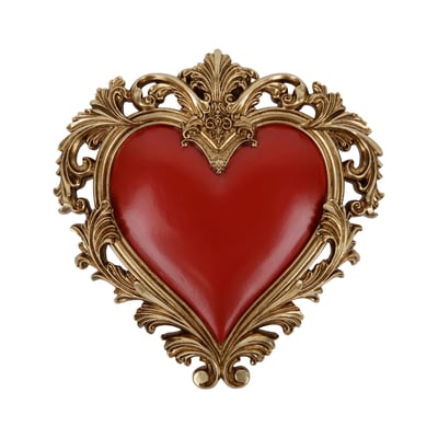 Déco murale coeur 16.2x16.6cm EMDE