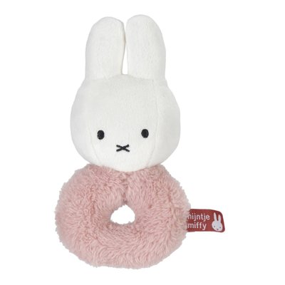 Hochet Anneau Miffy avec grelot - Fluffy  - 16cm PIOUPIOU ET MERVEILLES