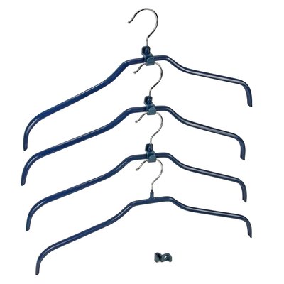 Lot de 12 cintres galbé en métal MULTI WENKO